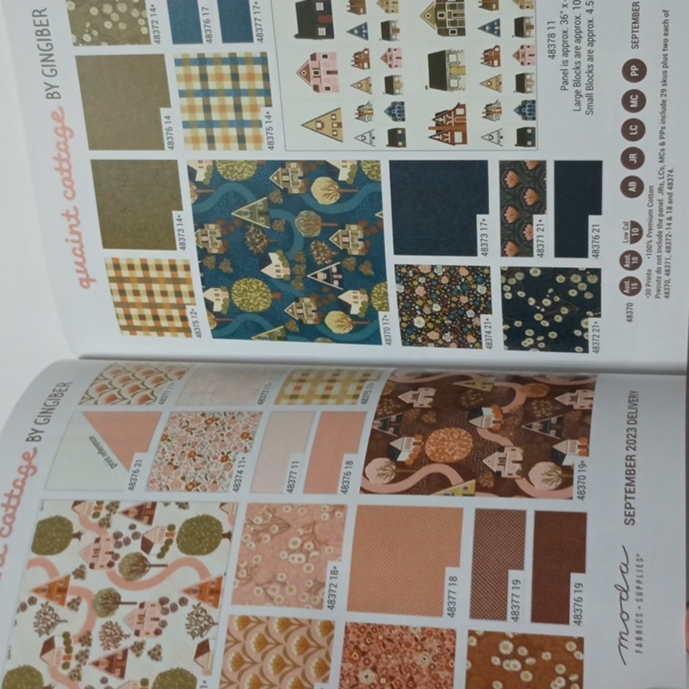 3/$15 Paper Crafting Moda Piece Fabric Catalog - Picture 3 of 16